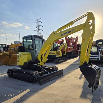 2022 Yanmar VIO55 mini excavator, side view 2022 Yanmar VIO55 mini excavator, side view