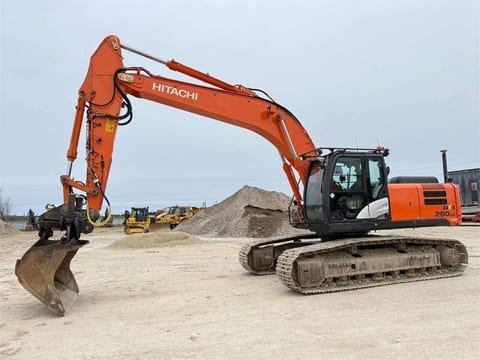 2013 Hitachi ZX290LC-5B crawler excavator side view 2013 Hitachi ZX290LC-5B crawler excavator side view