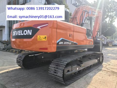 2026 Develon DX225LC crawler excavator rear view 2026 Develon DX225LC crawler excavator rear view
