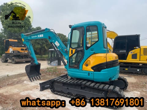 2022 Kubota U55 mini excavator, side view 2022 Kubota U55 mini excavator, side view