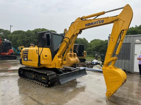 2022 Komatsu PC58 crawler excavator, side view