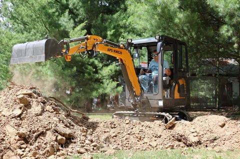 2025 APS KME20 mini excavator side view 2025 APS KME20 mini excavator side view