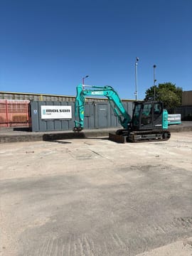 2024 Kobelco SK85MSR-7 DZ mini excavator, side view 2024 Kobelco SK85MSR-7 DZ mini excavator, side view