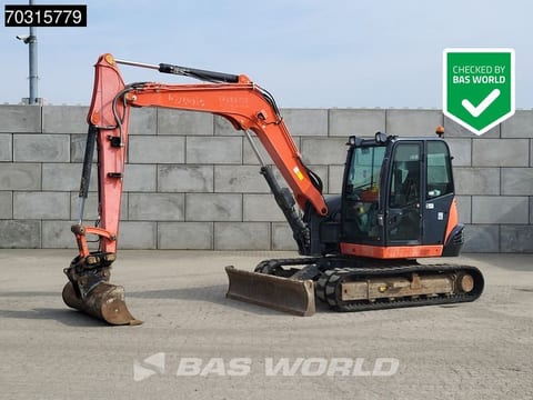 2014 Kubota KX080-4 mini excavator, side view 2014 Kubota KX080-4 mini excavator, side view