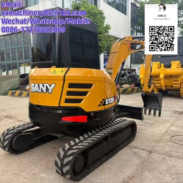 2024 Sany SY35U mini excavator, rear three-quarter view 2024 Sany SY35U mini excavator, rear three-quarter view