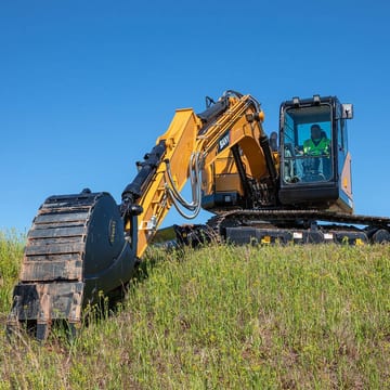 2026 Sany SY155U crawler excavator, front three-quarter view