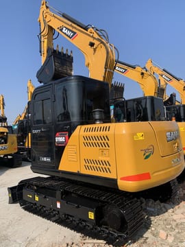 2023 Sany SY95C crawler excavator, rear three-quarter view 2023 Sany SY95C crawler excavator, rear three-quarter view