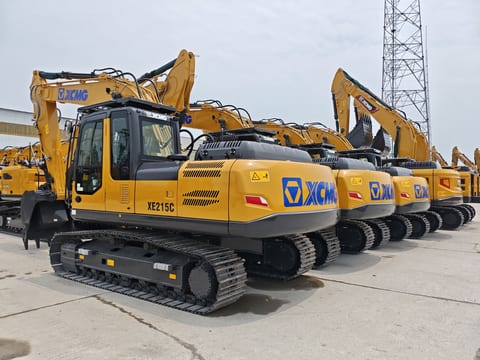 2026 XCMG XE215C crawler excavator, rear three-quarter view 2026 XCMG XE215C crawler excavator, rear three-quarter view