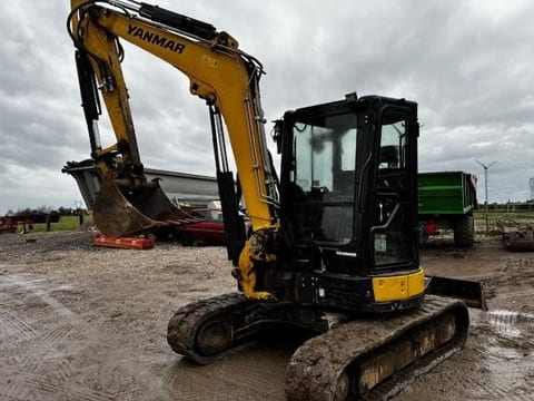 2019 Yanmar VIO576A mini excavator, front three-quarter view 2019 Yanmar VIO576A mini excavator, front three-quarter view