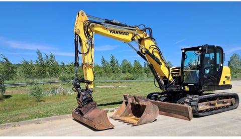 2017 Yanmar SV120 crawler excavator side view 2017 Yanmar SV120 crawler excavator side view
