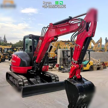2023 Kubota KX057-4 mini excavator, rear three-quarter view 2023 Kubota KX057-4 mini excavator, rear three-quarter view
