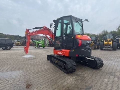 2025 Kubota U50-5 mini excavator, front three-quarter view 2025 Kubota U50-5 mini excavator, front three-quarter view