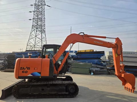 2020 Hitachi Zaxis 60 mini excavator, side profile view 2020 Hitachi Zaxis 60 mini excavator, side profile view