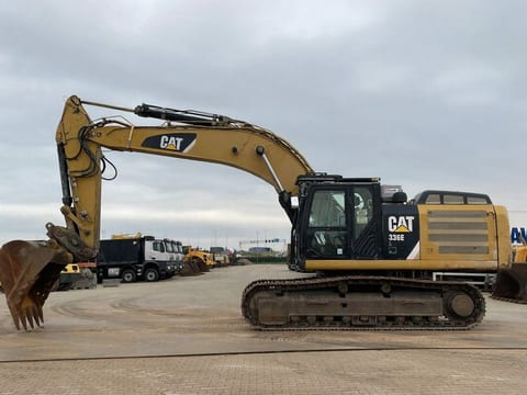 2012 Caterpillar 336E crawler excavator, side profile view 2012 Caterpillar 336E crawler excavator, side profile view