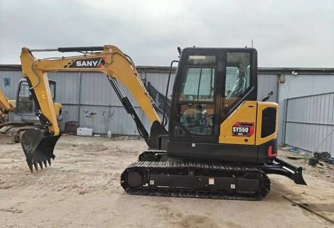2024 Sany SY55U crawler excavator, side view 2024 Sany SY55U crawler excavator, side view