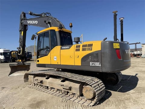 2011 Volvo EC210CL crawler excavator, rear three-quarter view 2011 Volvo EC210CL crawler excavator, rear three-quarter view