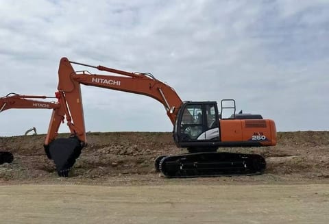 2025 Hitachi Zaxis 250 crawler excavator side view 2025 Hitachi Zaxis 250 crawler excavator side view