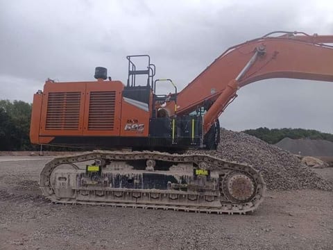 2023 Hitachi ZX690LCR-7 crawler excavator side view 2023 Hitachi ZX690LCR-7 crawler excavator side view