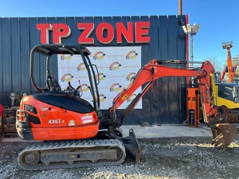 2016 Kubota KX61-3 mini excavator, side view 2016 Kubota KX61-3 mini excavator, side view