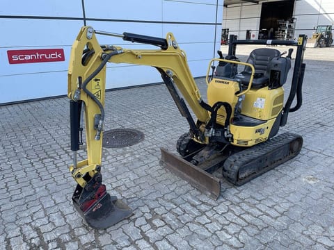 2019 Yanmar VIO12 mini excavator, front three-quarter view 2019 Yanmar VIO12 mini excavator, front three-quarter view