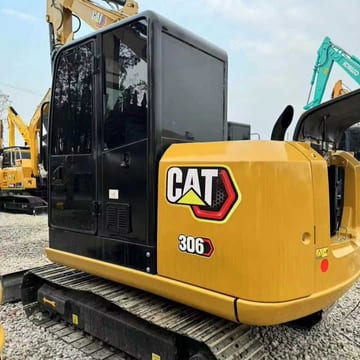 2024 Caterpillar 306E2 crawler excavator, rear three-quarter view 2024 Caterpillar 306E2 crawler excavator, rear three-quarter view