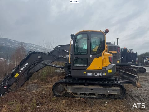 2022 Volvo ECR88D crawler excavator, side view