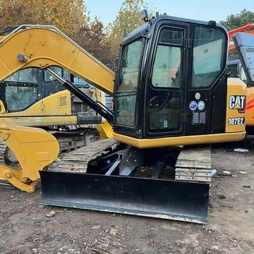 2024 Caterpillar 307E2 excavator, front three-quarter view 2024 Caterpillar 307E2 excavator, front three-quarter view