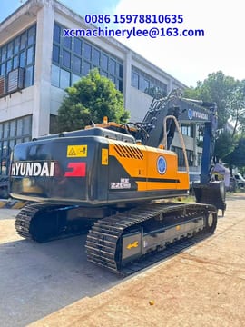 2024 Hyundai HX220HD crawler excavator, rear three-quarter view 2024 Hyundai HX220HD crawler excavator, rear three-quarter view