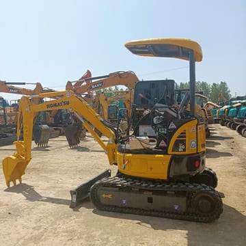 2023 Komatsu PC20 MR mini excavator, side view 2023 Komatsu PC20 MR mini excavator, side view