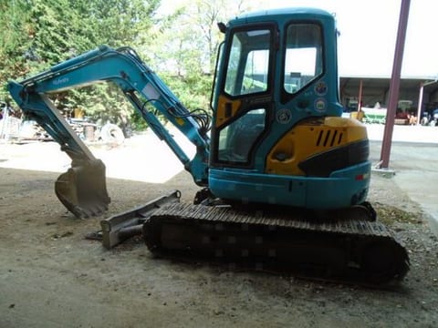 2009 Kubota U50-3 mini excavator, side view 2009 Kubota U50-3 mini excavator, side view