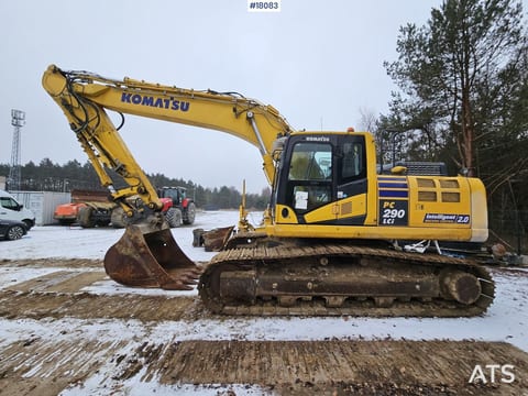 2021 Komatsu PC290LCi crawler excavator side view