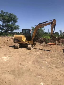 2020 Caterpillar 305.5 mini excavator, side view 2020 Caterpillar 305.5 mini excavator, side view