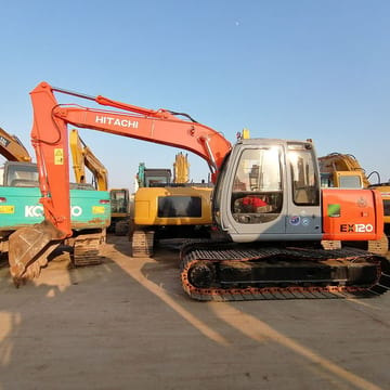 2015 Hitachi EX120-5 crawler excavator, side profile view 2015 Hitachi EX120-5 crawler excavator, side profile view