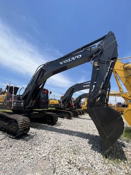 2023 Volvo EC300 crawler excavator, side profile view 2023 Volvo EC300 crawler excavator, side profile view