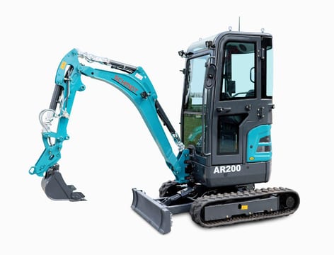 2025 Schmidt AR200 mini excavator, side view 2025 Schmidt AR200 mini excavator, side view