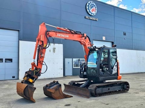 2014 Hitachi ZX85US-5A mini excavator, side view 2014 Hitachi ZX85US-5A mini excavator, side view