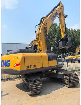 2025 XCMG XE215C crawler excavator, rear three-quarter view 2025 XCMG XE215C crawler excavator, rear three-quarter view