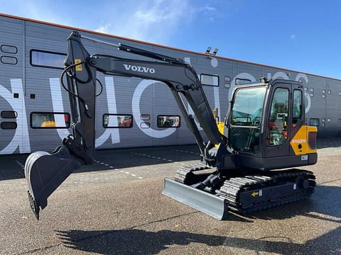 2019 Volvo EC55D mini excavator, side profile view 2019 Volvo EC55D mini excavator, side profile view