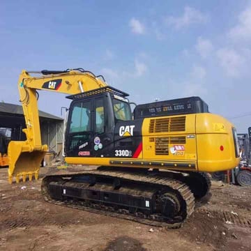 2020 Caterpillar 330D2 crawler excavator, side profile view 2020 Caterpillar 330D2 crawler excavator, side profile view