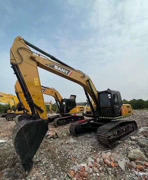 2020 Sany SY235 crawler excavator, front three-quarter view 2020 Sany SY235 crawler excavator, front three-quarter view
