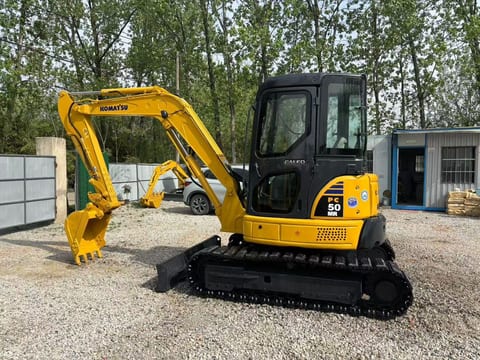2023 Komatsu PC50MR-3 mini excavator, side profile view 2023 Komatsu PC50MR-3 mini excavator, side profile view