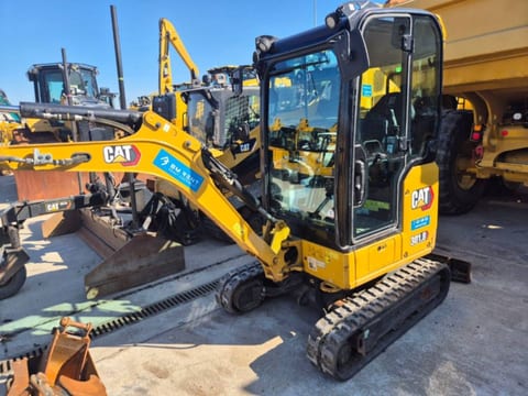 2020 Caterpillar 301.8 crawler excavator, front three-quarter view 2020 Caterpillar 301.8 crawler excavator, front three-quarter view