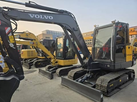 2024 Volvo EC60 crawler excavator, front three-quarter view 2024 Volvo EC60 crawler excavator, front three-quarter view
