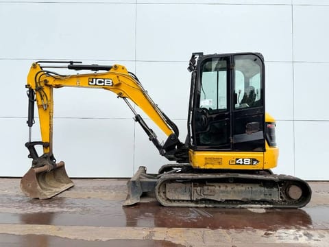 2018 JCB 48Z-1 mini excavator, side profile view 2018 JCB 48Z-1 mini excavator, side profile view