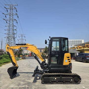 2025 Sany SY35U mini excavator, side view 2025 Sany SY35U mini excavator, side view