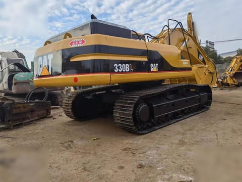 2008 Caterpillar 330BL crawler excavator, rear three-quarter view 2008 Caterpillar 330BL crawler excavator, rear three-quarter view