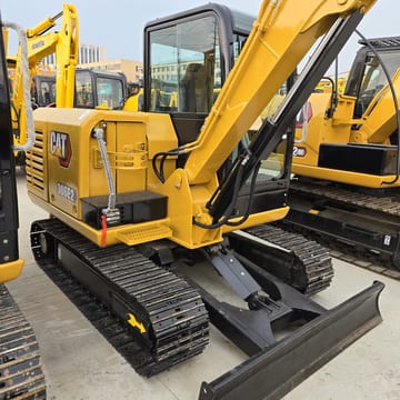 2024 Caterpillar 306E2 mini excavator, rear three-quarter view 2024 Caterpillar 306E2 mini excavator, rear three-quarter view