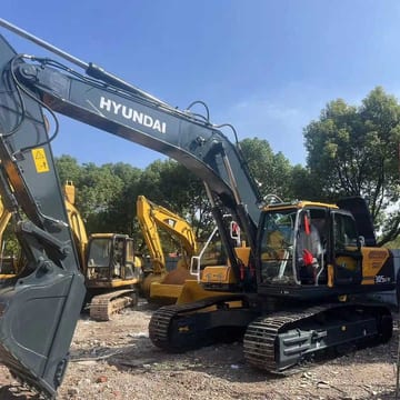2023 Hyundai 305-9 crawler excavator, front three-quarter view 2023 Hyundai 305-9 crawler excavator, front three-quarter view