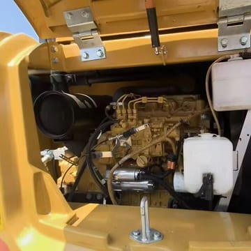 2023 Caterpillar 308E2 mini excavator engine compartment view 2023 Caterpillar 308E2 mini excavator engine compartment view