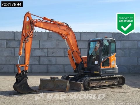 2019 Doosan DX85R-3 mini excavator, side profile view 2019 Doosan DX85R-3 mini excavator, side profile view
